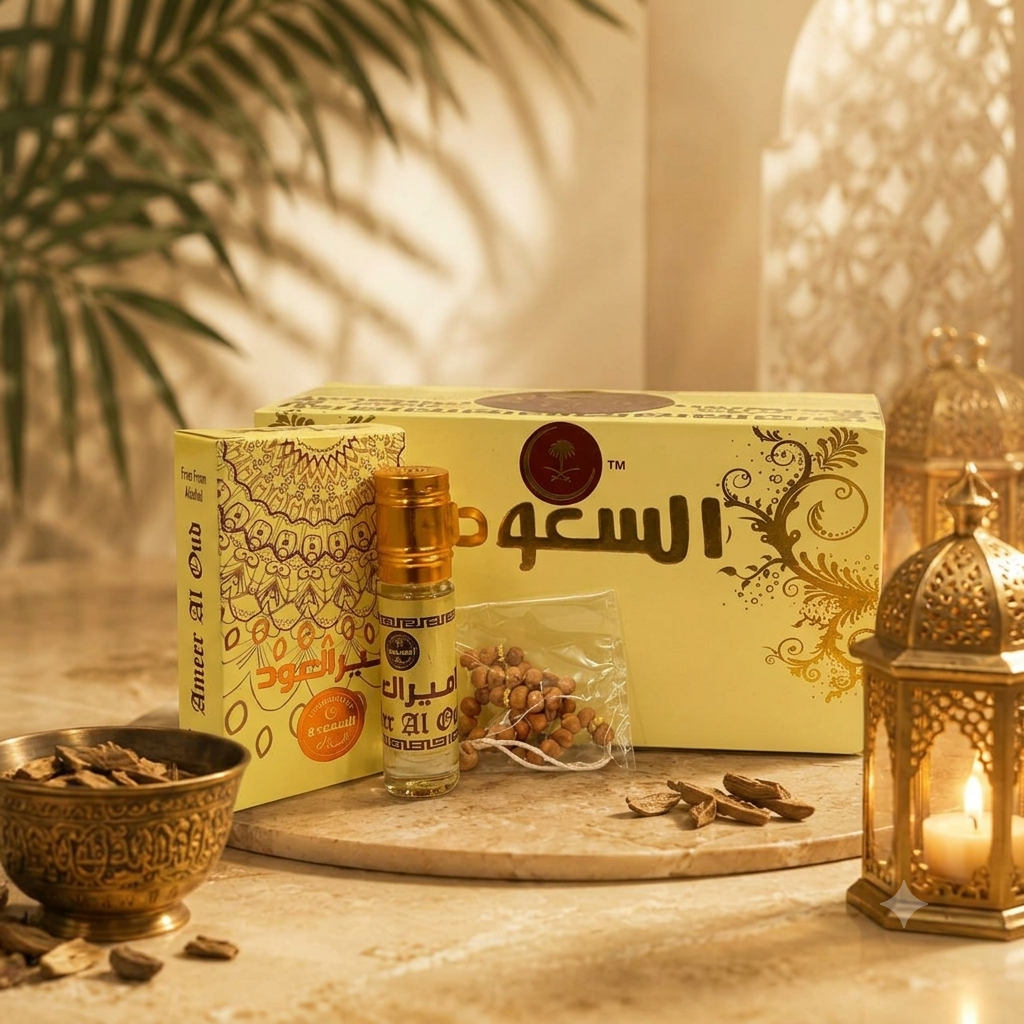 Amir ul oudh Atar 6ml + | Company of Al Saudia | Non Alcoholic Top Quality & Best atar in Pakistan Long lasting 8 hours in summer & 16 hours in winter