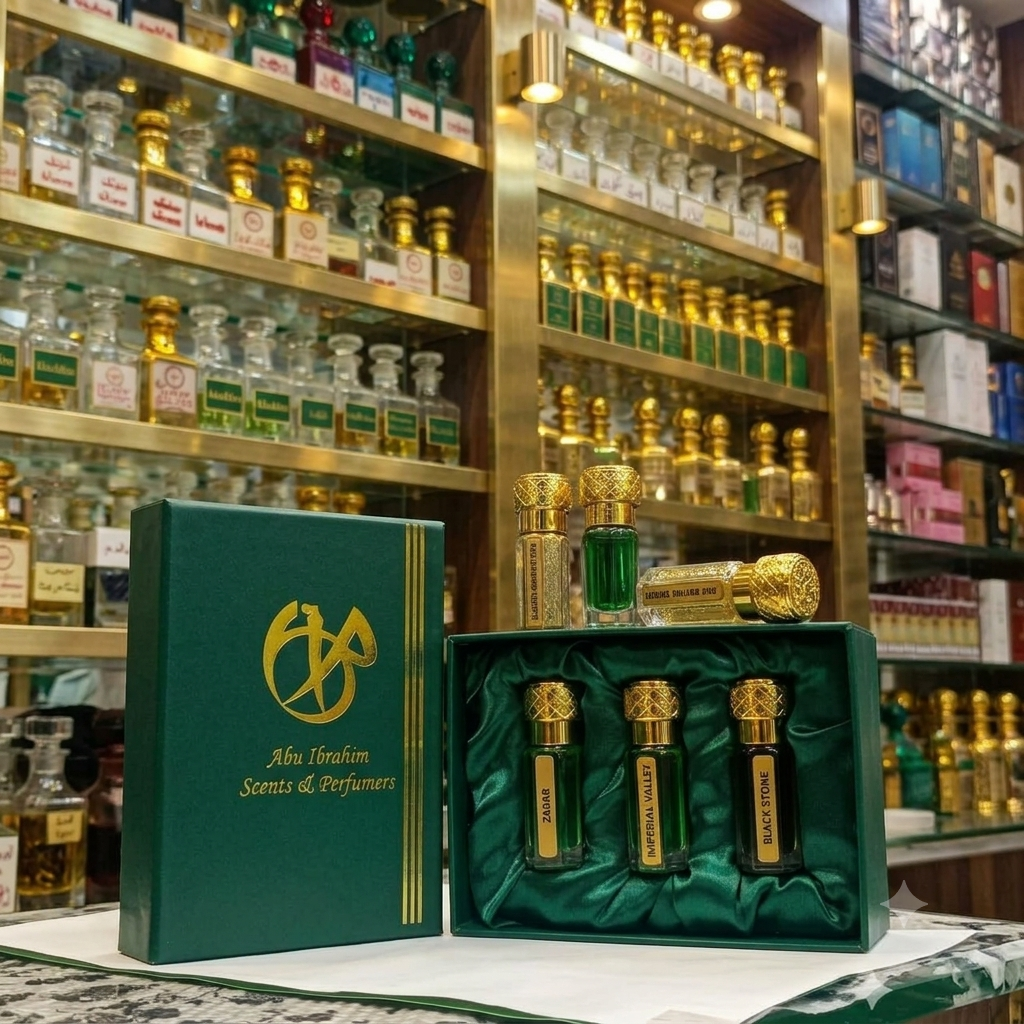 Premium 3-Attar Luxury Collection (6ml) | J. Zarar, Black Stone & Imperial Valley by Abu Ibrahim Scent